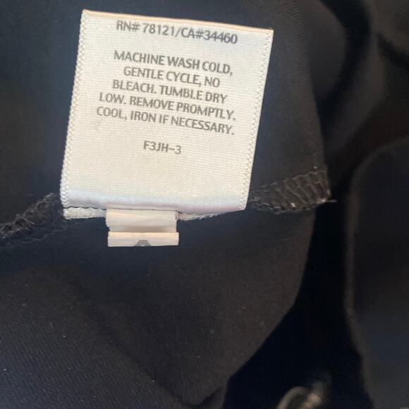 Eileen Fisher Black Ankle Pull-on Pants with Zipper at Ankle women sz S - Picture 6 of 6